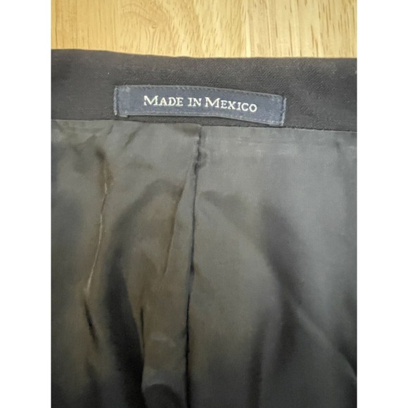 Lands End Mens Navy Blue 100% Wool Two Gold Button Blazer Sz 46R - Picture 5 of 11